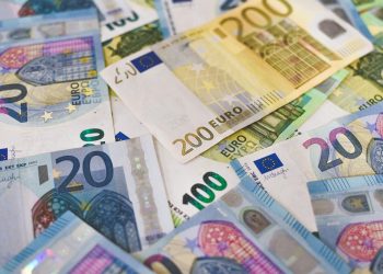 Euro crește ușor față de leu, la 5,2489 lei